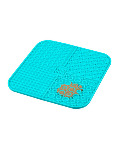 Килимок для злизування WAUDOG Silicone, 190х190х10 мм, блакитний
